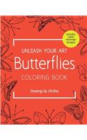 Unleash your Art Butterflies Coloring Book