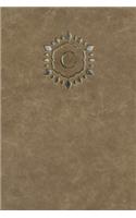 Monogram "c" Any Day Planner Notebook: (3 Monogram Raw 150 Planner)
