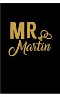 Mr. Martin: Personalized Engagement & Pre Wedding Gift - Mr. & Mrs. Wedding Notebook and Organizer for Bride to Be and Groom To Be Matching Present