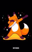 Notebook: Fox Notebook Blank Line Animal Journal Lined with Lines 6x9 120 Pages Checklist Record Book Funny Take Notes Planner Paper Christmas Gift for Cute F