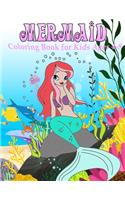 Mermaid Coloring Book for Kids Ages 4-8