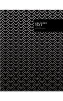 Kalender 2019 Vertikal Schwarz / Black