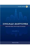 Chicago Sketches: Combo Series-1: Hand Sketched Drawings & Digital Paintings of Chicago's Architectural Landmarks(1 Combo)