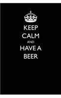 Keep Calm and Have a Beer