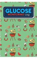 Glucose Monitoring Log: Blood Glucose Record, Diabetic Glucose Log Book, Daily Glucose Log, Glucose Tracker, Cute BBQ Cover(89 Glucose Monitoring Log)