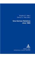 Sino-German Relations Since 1800: Multidisciplinary Explorations