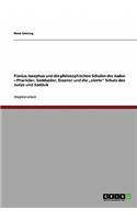 Flavius Josephus und die philosophischen Schulen der Juden - Pharisäer, Sadduzäer, Essener und die 