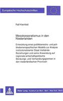 Mesokorporatismus in den Niederlanden