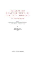Bullettino Dellistituto Di Diritto Romano 'Vittorio Scialoja'