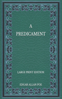 A Predicament - Large Print Edition