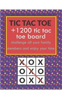 TIC TAC TOE +1200 tic tac toe board