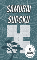 Samurai Sudoku: Rätselheft mit 90 Sudoku - Leicht bis schwer - Mit Lösungen