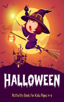 Halloween Activity Book for Kids Ages 4-8
