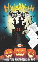 Halloween Activity Book For Kids