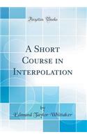 A Short Course in Interpolation (Classic Reprint)