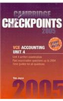 Cambridge Checkpoints VCE Accounting Unit 4 2005