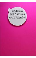 20% Fitness 80% Nutrition 100% Mindset