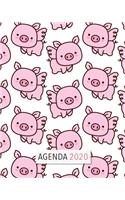 Agenda 2020: Diario Agenda Settimanale Datato con Calendario, Date da Ricordare, Obiettivi, Priorita' e spazio Appunti per i tuoi Pensieri! Weekly Planner 12 Mes