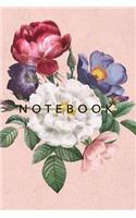 Notebook: Pretty Vintage Floral - Lined Notebook Journal - 120 Pages(1 Pretty Notebooks)
