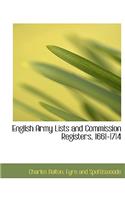 English Army Lists and Commission Registers, 1661-1714