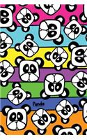 Panda Notebook: Cute Kawaii 6"x9" Lined Panda notebook(1 Pretty Panda Patterns)