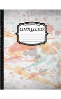 Unruled Composition Book: Notebook College ruled: Colorful Journal: (Composition Book Journal: Notebook 8.5 x 11 inch, Paper 110 pages)