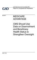 Medicare Advantage, CMS should use data on disenrollment and beneficiary health status to strengthen oversight