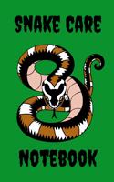 Snake Care Notebook
