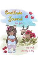 Gratitude Journal for Girls with One Small Drawing a Day