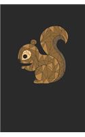 Squirrel Mosaic: Graph Paper Notebook (6" x 9" - 120 pages) Animal Mosaic Themed Notebook for Daily Journal, Diary, Gift
