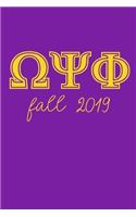 Fall 2019: Omega Psi Phi Journal 6x9: gift for a frat brother; Gift for brotherhood or future bro; Motivational and Inspirational