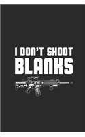I Don't Shoot Blanks: Dotted Bullet Notebook (6" x 9" - 120 pages) Pregnancy Announcement Notebook for Daily Journal, Diary, and Gift