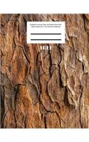 Tree Notebook Journal, Diary and Sketch Book with Blank Pages (8.5 x 11) (Texture Notebook)