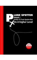 Plane Spotters Diary Planner: Novelty Aviation Graphic