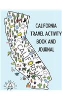 California Travel Activity Book and Journal