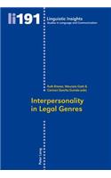 Interpersonality in Legal Genres