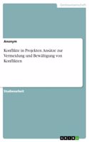 Konflikte in Projekten. Ansätze zur Vermeidung und Bewältigung von Konflikten