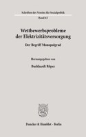 Wettbewerbsprobleme Der Elektrizitatsversorgung