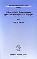 Deliktsrechtlicher Eigentumsschutz Gegen Reine Nutzungsbeeintrachtigungen