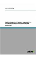 Besteuerung von Veräußerungsgewinnen nach der Unternehmensteuerreform 2008