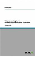 Unterrichtsprinzipien im Fremdsprachenunterricht an Gymnasien