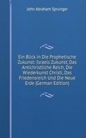 Ein Blick in Die Prophetische Zukunst: Israels Zukunst, Das Antichristliche Reich, Die Wiederkunst Christi, Das Friedensreich Und Die Neue Erde (German Edition)