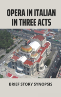 Opera In Italian In Three Acts: Brief Story Synopis: Orchestral And Symphonic Imagination
