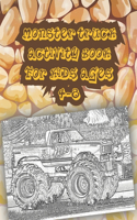 Monster Truck Activity Book for Kids Ages 4-8
