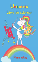 Unicornio Libro de Colorear Para Niños