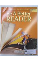 Globe Fearon Be a Better Reader Start Out Annotated Teachers Edition 2003c