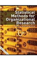Statistical Methods for Organizational Research: Theory and Practice