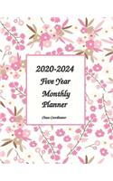 2020-2024 Chaos Coordinator Monthly Planner 8x11: 5 Year Basic Planner Calendar To Help Organize Yourself For Self-Esteem, Growth, Time Management and Productivity