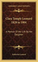 Clara Temple Leonard 1828 to 1904