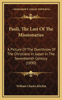 Paoli, the Last of the Missionaries